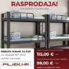 Picture of METALNI KREVET NA KAT BP-MK5 (RASPRODAJA 5+KOM)